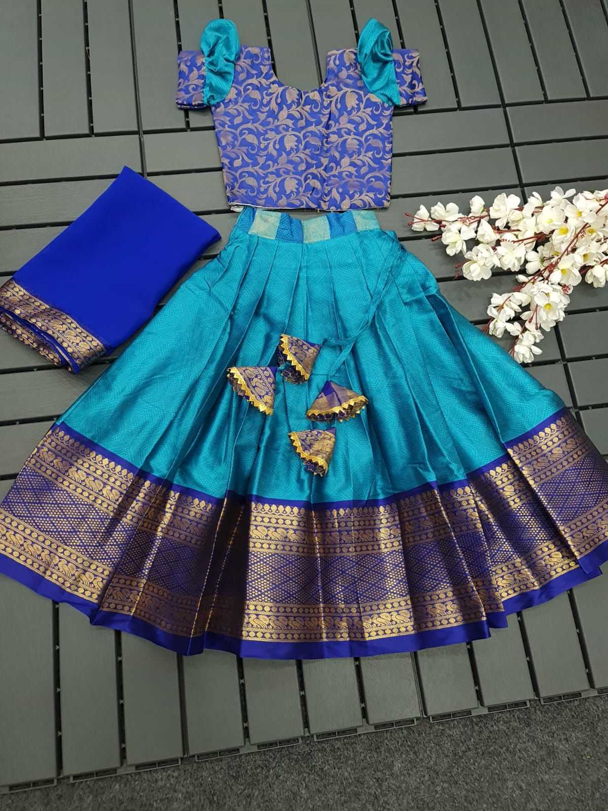 Ynf Pure Silk RIN235 kidsnew Kids Wear Wholesale Kids Gown Kids Ethnic Gowns Manufacturer