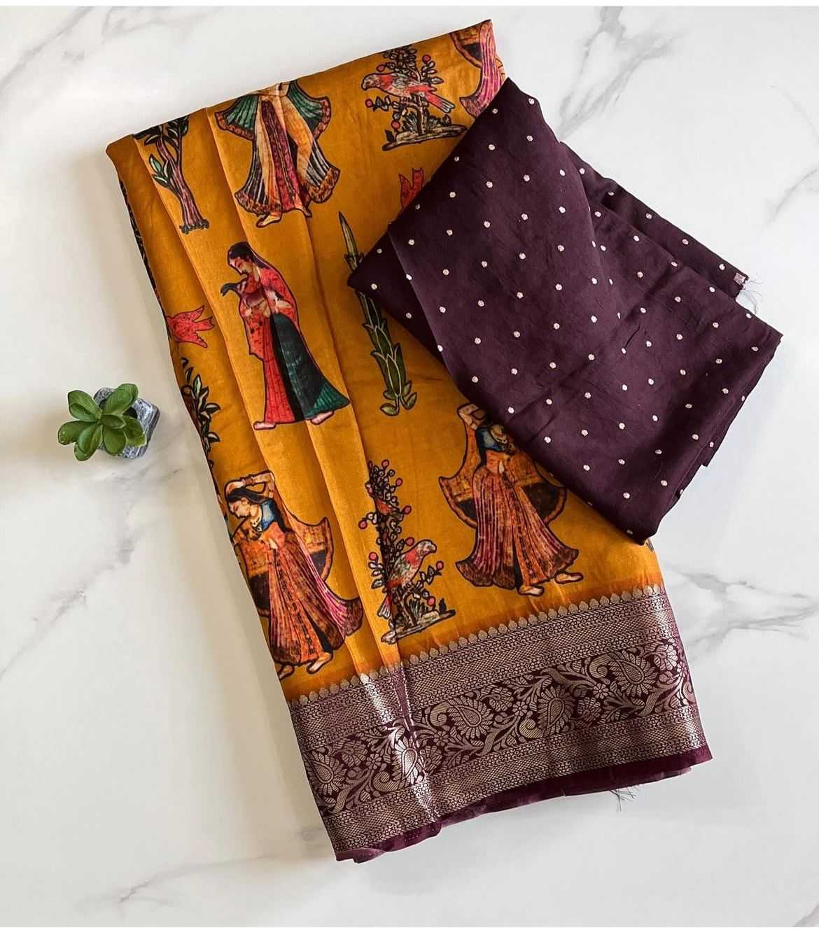 Ynf Pure Viscos RIN203 WHISPER Sarees Wholesale Printed Sarees Kalamkari Sarees Viscose Saree Manufacturer