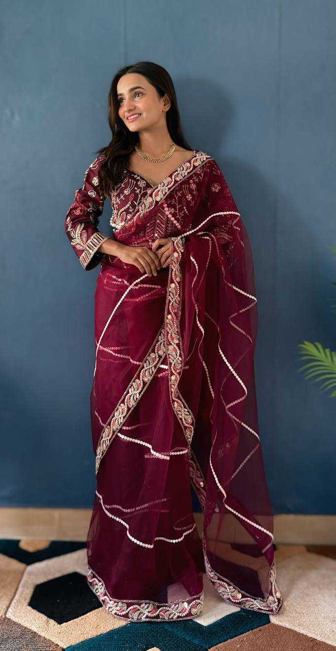 Ynf Rangoli Silk Sarees Wholesale Party Wear Sarees Fancy Sarees Sequence Sarees Embroidered Sarees Manufacturer