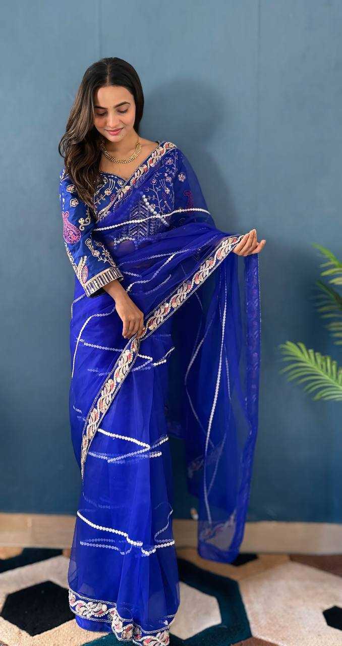 Ynf Rangoli Silk Sarees Wholesale Party Wear Sarees Fancy Sarees Sequence Sarees Embroidered Sarees Manufacturer