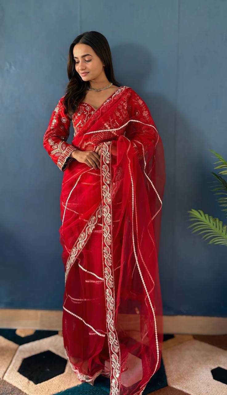 Ynf Rangoli Silk Sarees Wholesale Party Wear Sarees Fancy Sarees Sequence Sarees Embroidered Sarees Manufacturer