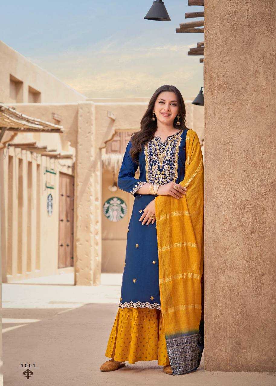Ynf Rayon RIN131 1001 Suits & Dresses Plus Size Collections Wholesale Sharara Salwar Suits Embroidery Suits Manufacturer