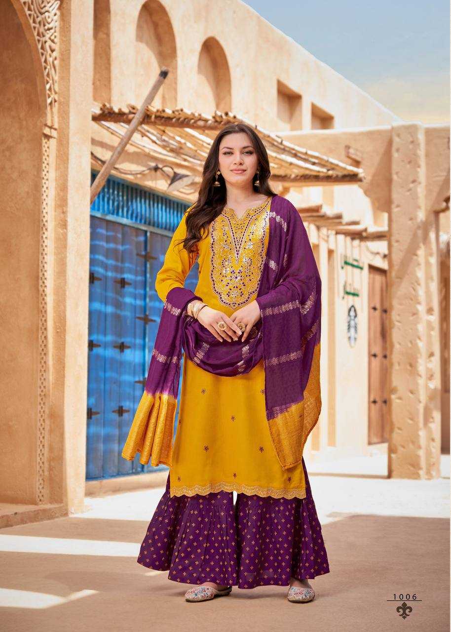 Ynf Rayon RIN131 1001 Suits & Dresses Plus Size Collections Wholesale Sharara Salwar Suits Embroidery Suits Manufacturer