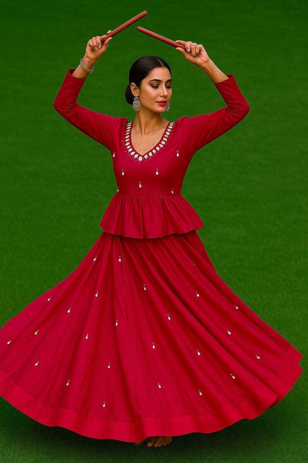 Ynf Reyon Cotton RIN188 KEIDYA Lehengas Wholesale Embroidered Lehenga Mirror Work Lehenga Manufacturer