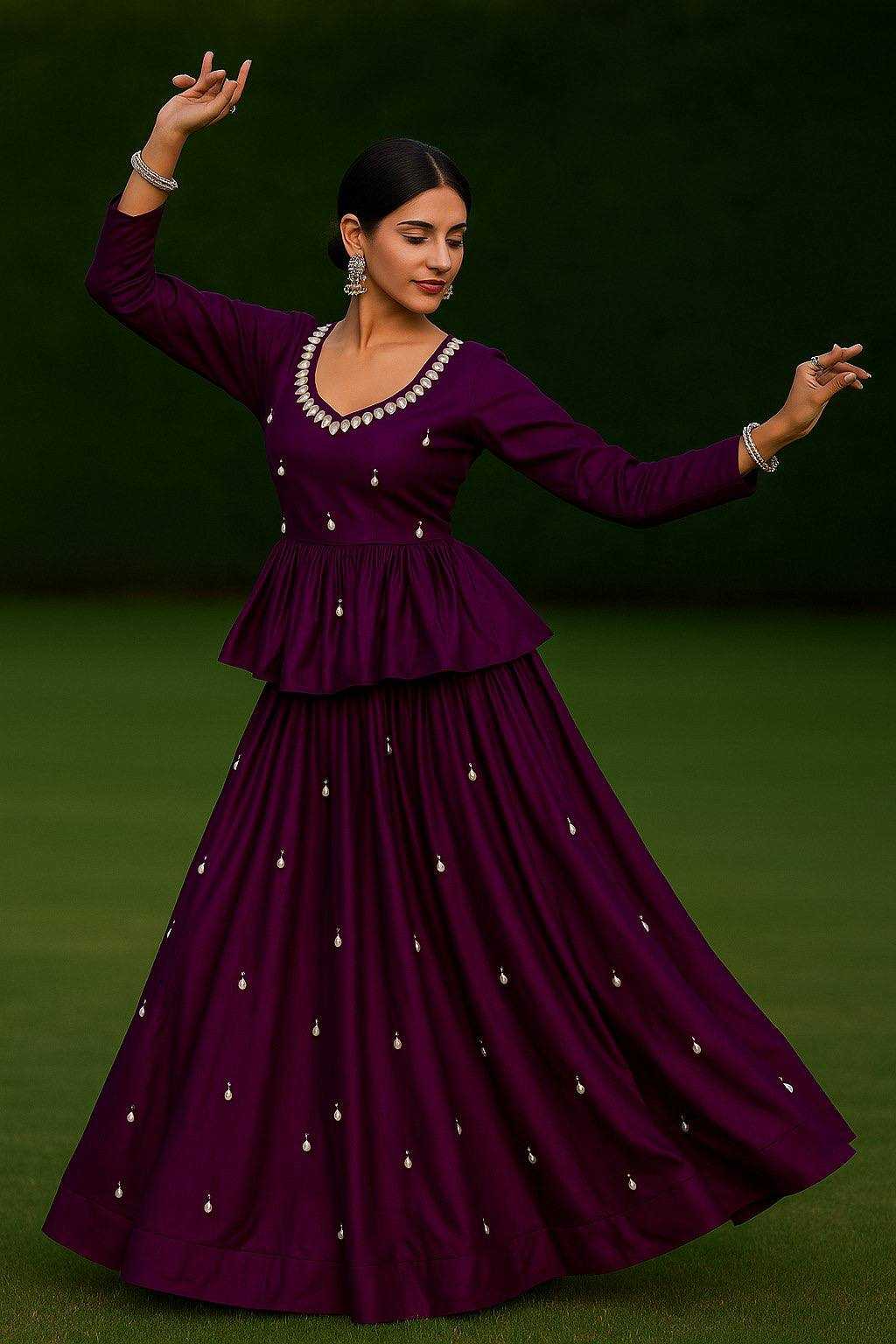 Ynf Reyon Cotton RIN188 KEIDYA Lehengas Wholesale Embroidered Lehenga Mirror Work Lehenga Manufacturer