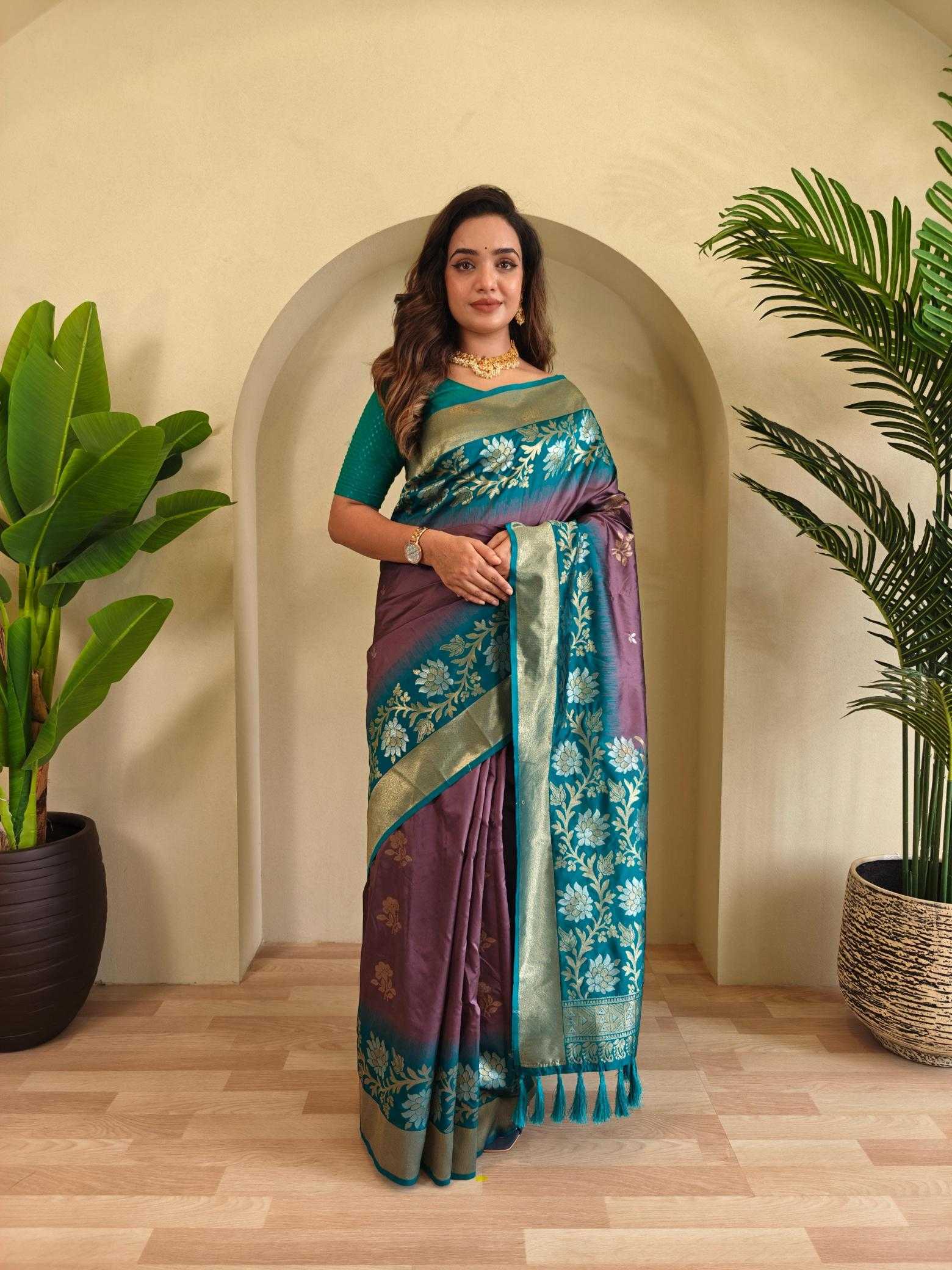 Ynf Silk KESH249 Fulpati Silk Sarees Wholesale Designer Silk Sarees Zari Border Silk Sarees Silk Sarees For Weddings Manufacturer