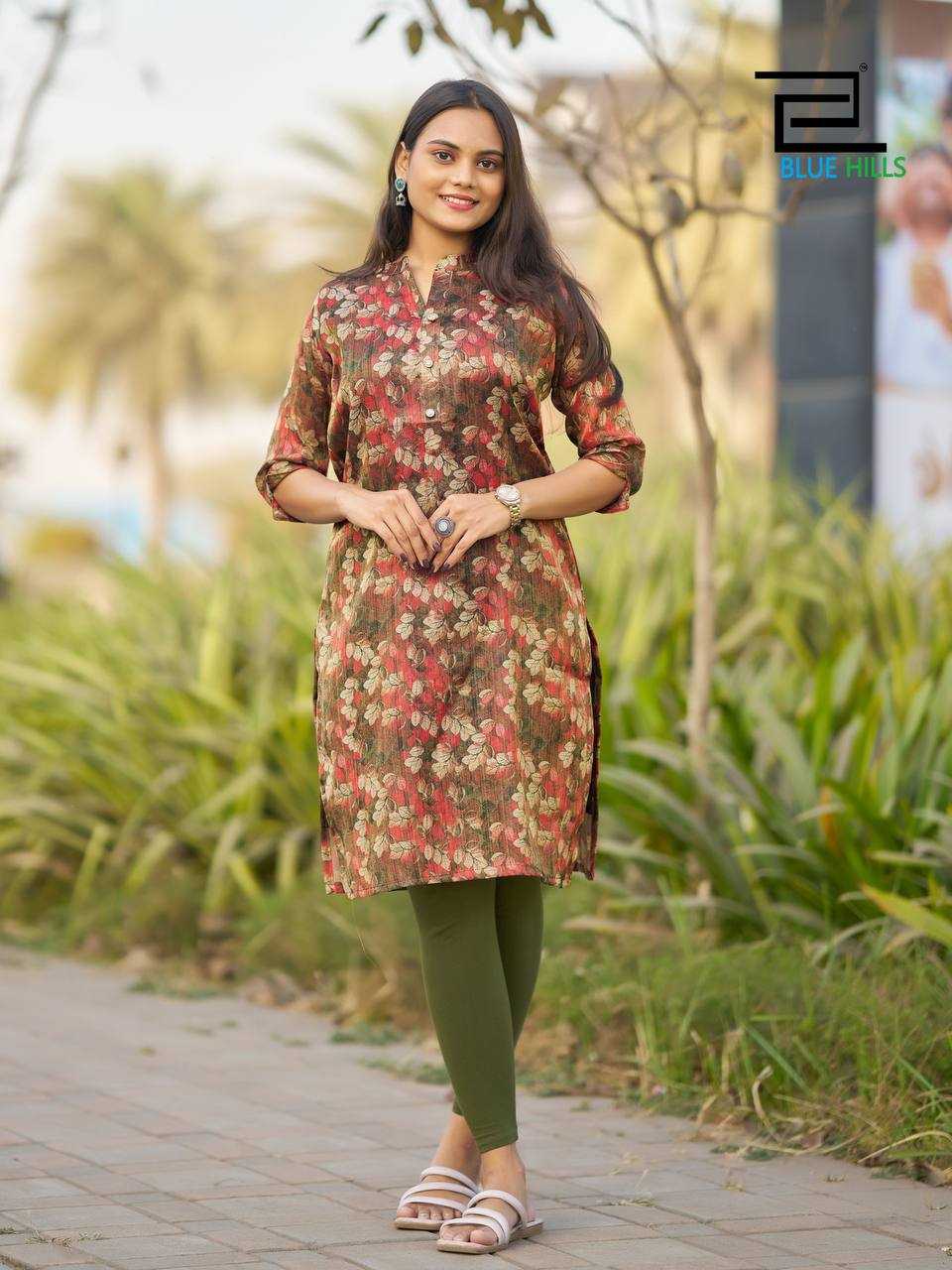 Ynf Simar silk RIN125 Rashmika Kurti Wholesale Workwear Kurtis Printed Kurtis Manufacturer