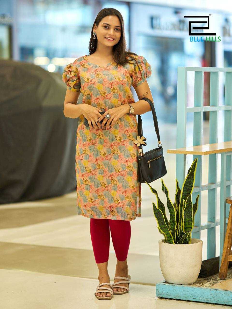 Ynf Simar silk RIN125 Rashmika Kurti Wholesale Workwear Kurtis Printed Kurtis Manufacturer