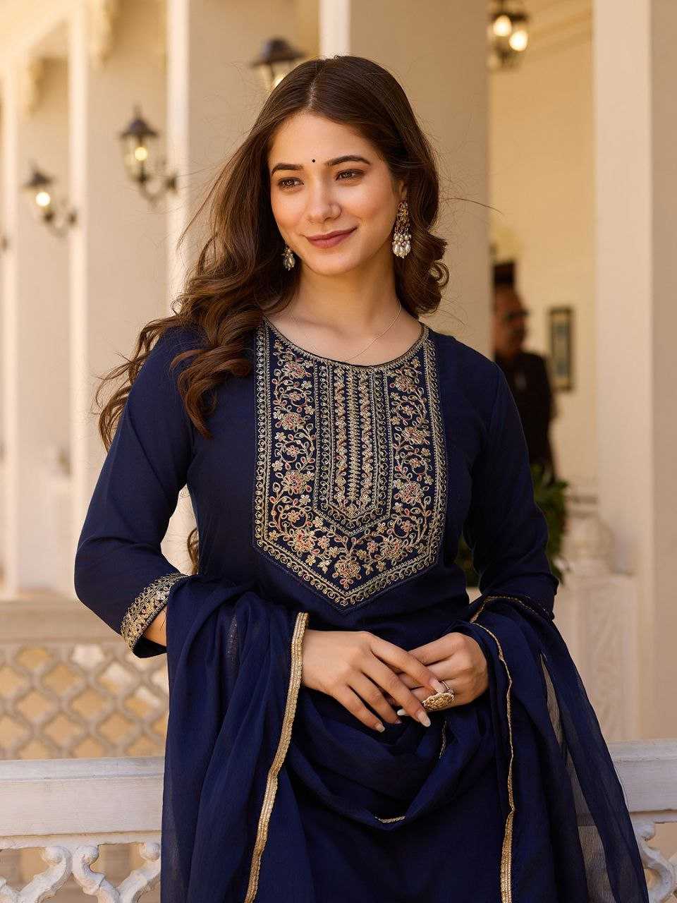 Ynf Slub Reyon KESH529 629 Suits & Dresses Wedding Collections Festive Collections Wholesale Ladies Suits Embroidery Suits Wedding Outfits Manufacturer