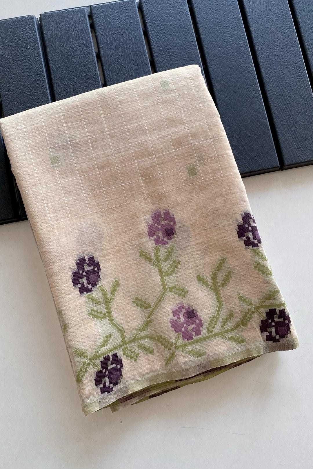 Ynf Soft Cotton KESH532 MUGA COTTON CHECKS 6 Sarees Wholesale Traditional Sarees Cotton Sarees Manufacturer