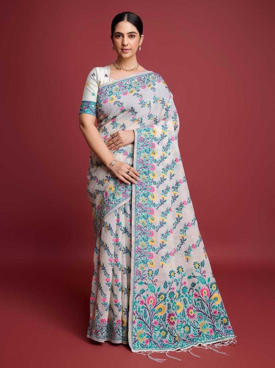 Ynf Soft Cotton Silk RIN113 JAAL Silk Sarees Festive Collections Wholesale Designer Silk Sarees Cotton Silk Sarees Onam Collections Manufacturer
