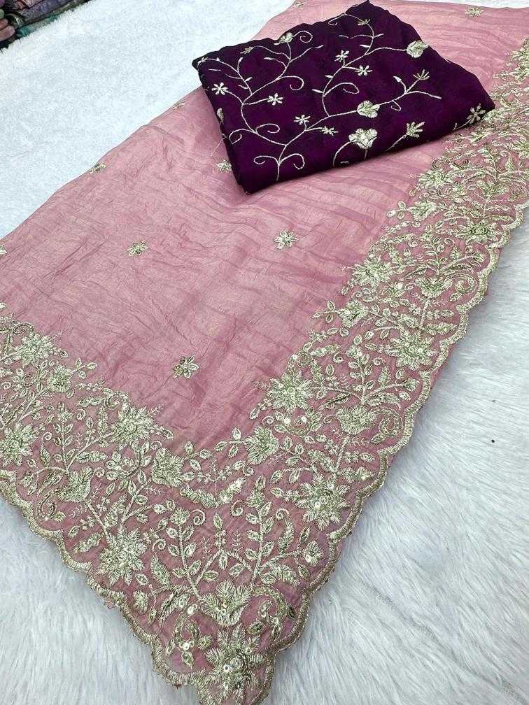 Ynf Soft Gold Crush KESH114 3466 Sarees Wholesale Designer Sarees Embroidered Sarees Zari Border Sarees Manufacturer