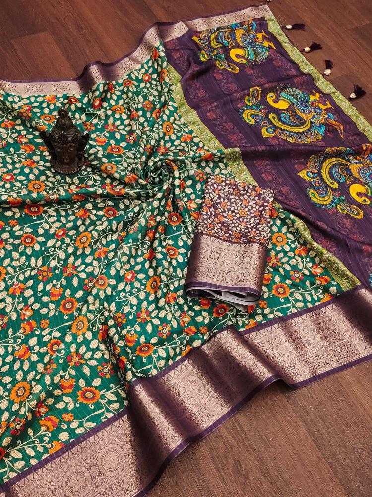 Ynf Soft Silk RIN118 INU Silk Sarees Wholesale Traditional Silk Sarees Printed Silk Saree Zari Border Silk Sarees Manufacturer