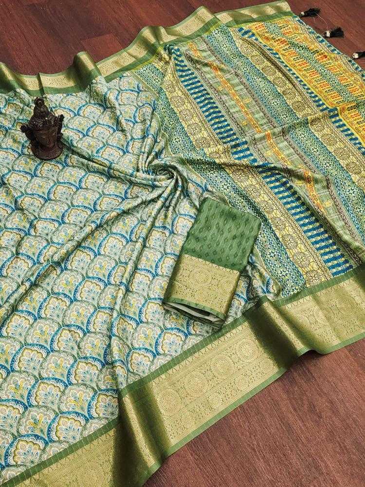 Ynf Soft Silk RIN118 INU Silk Sarees Wholesale Traditional Silk Sarees Printed Silk Saree Zari Border Silk Sarees Manufacturer
