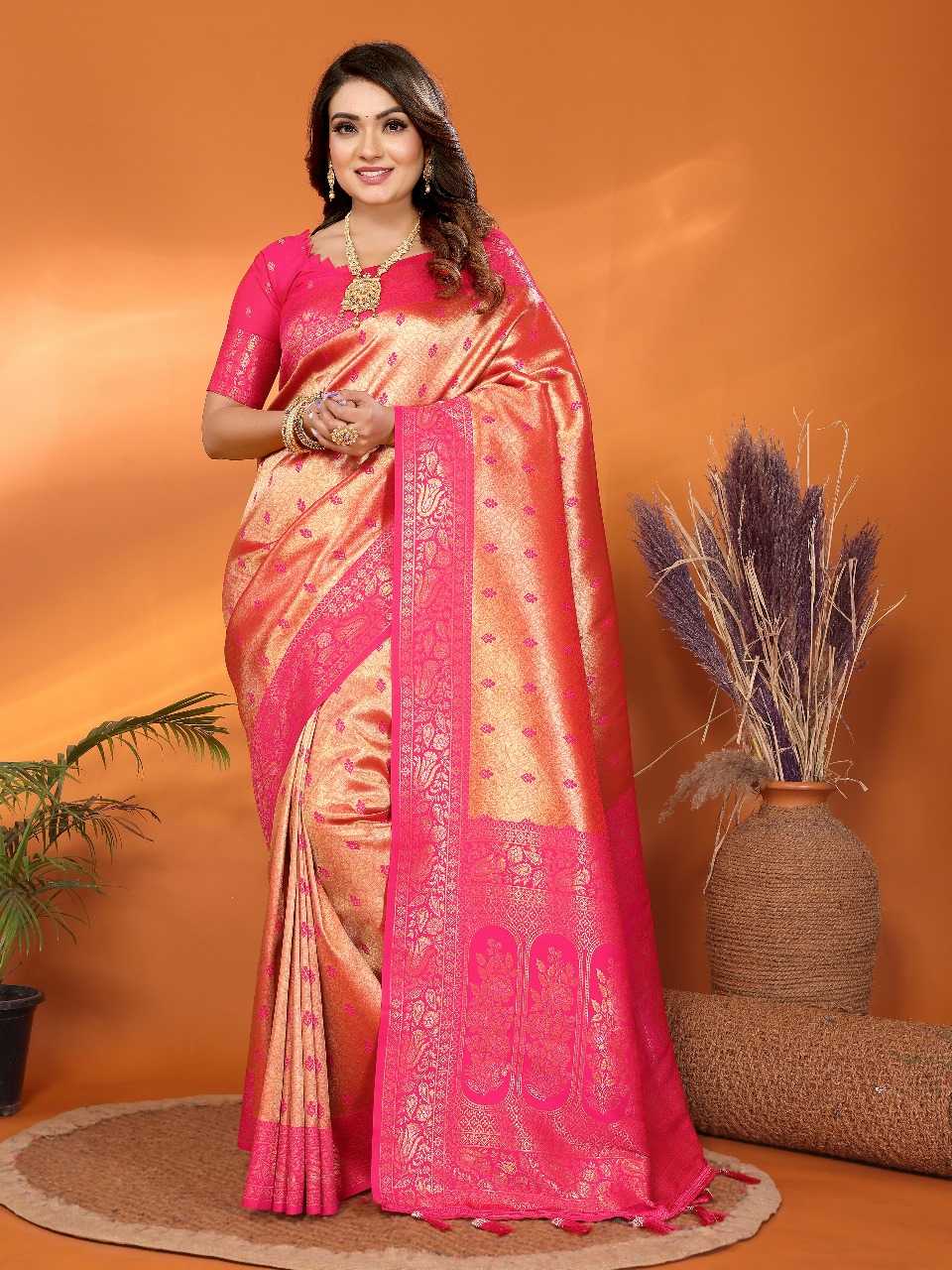 Ynf Tissue Silk RIN144 TISSUE SILK Silk Sarees Wholesale Handloom Sarees Designer Silk Sarees Zari Border Silk Sarees Manufacturer