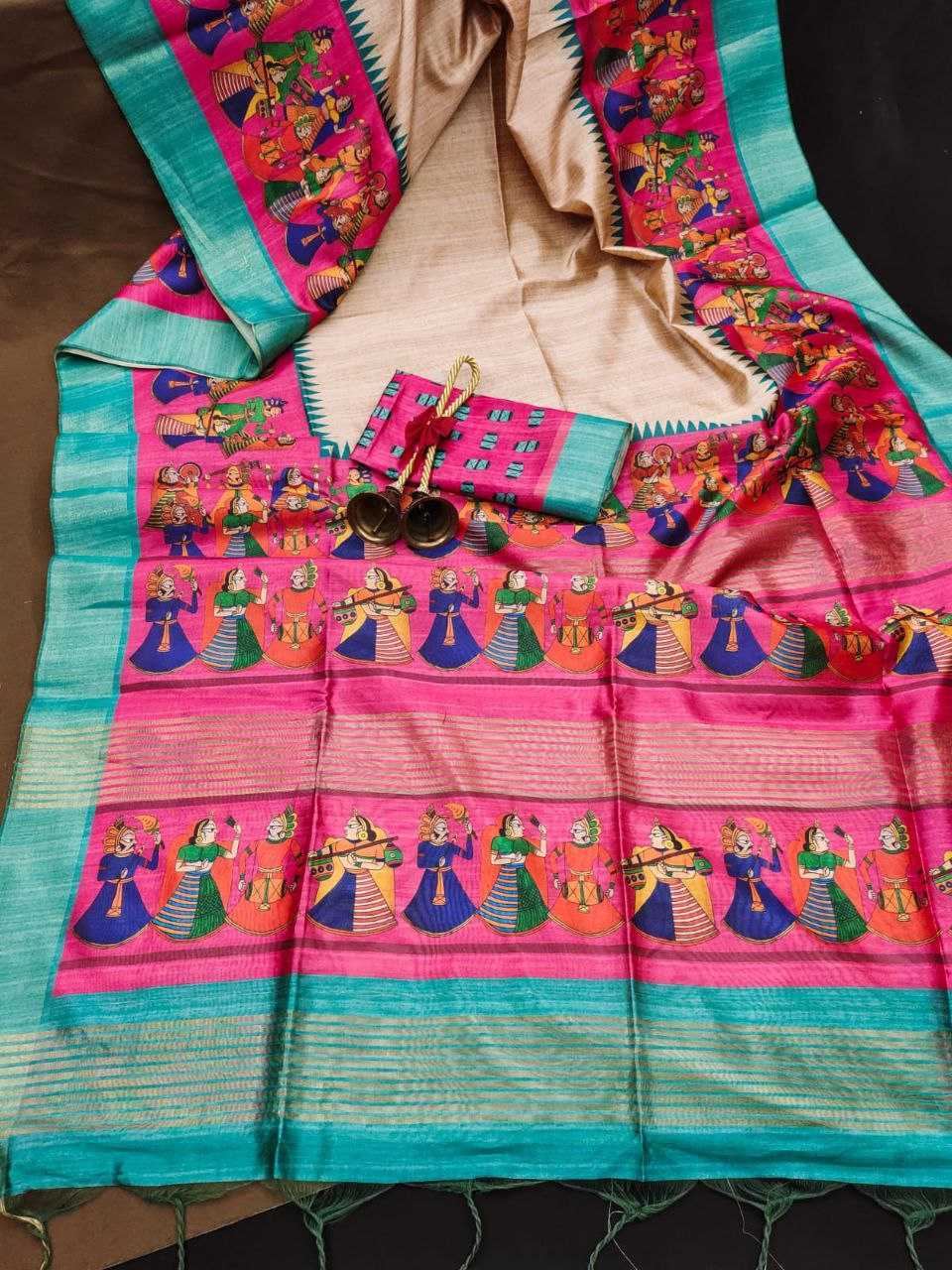 Ynf Tussar Silk KESH532 SAKHI KALAMKARI 2 Sarees Wholesale Designer Sarees Fancy Sarees Kalamkari Sarees Manufacturer