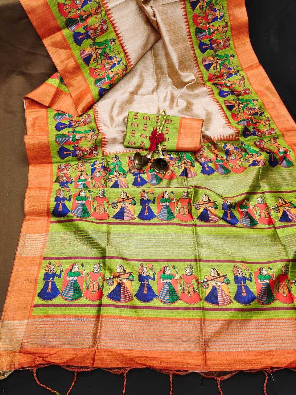 Ynf Tussar Silk KESH532 SAKHI KALAMKARI 2 Sarees Wholesale Designer Sarees Fancy Sarees Kalamkari Sarees Manufacturer