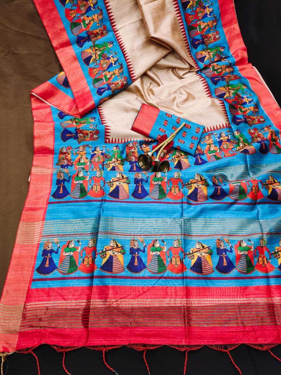 Ynf Tussar Silk KESH532 SAKHI KALAMKARI 2 Sarees Wholesale Designer Sarees Fancy Sarees Kalamkari Sarees Manufacturer