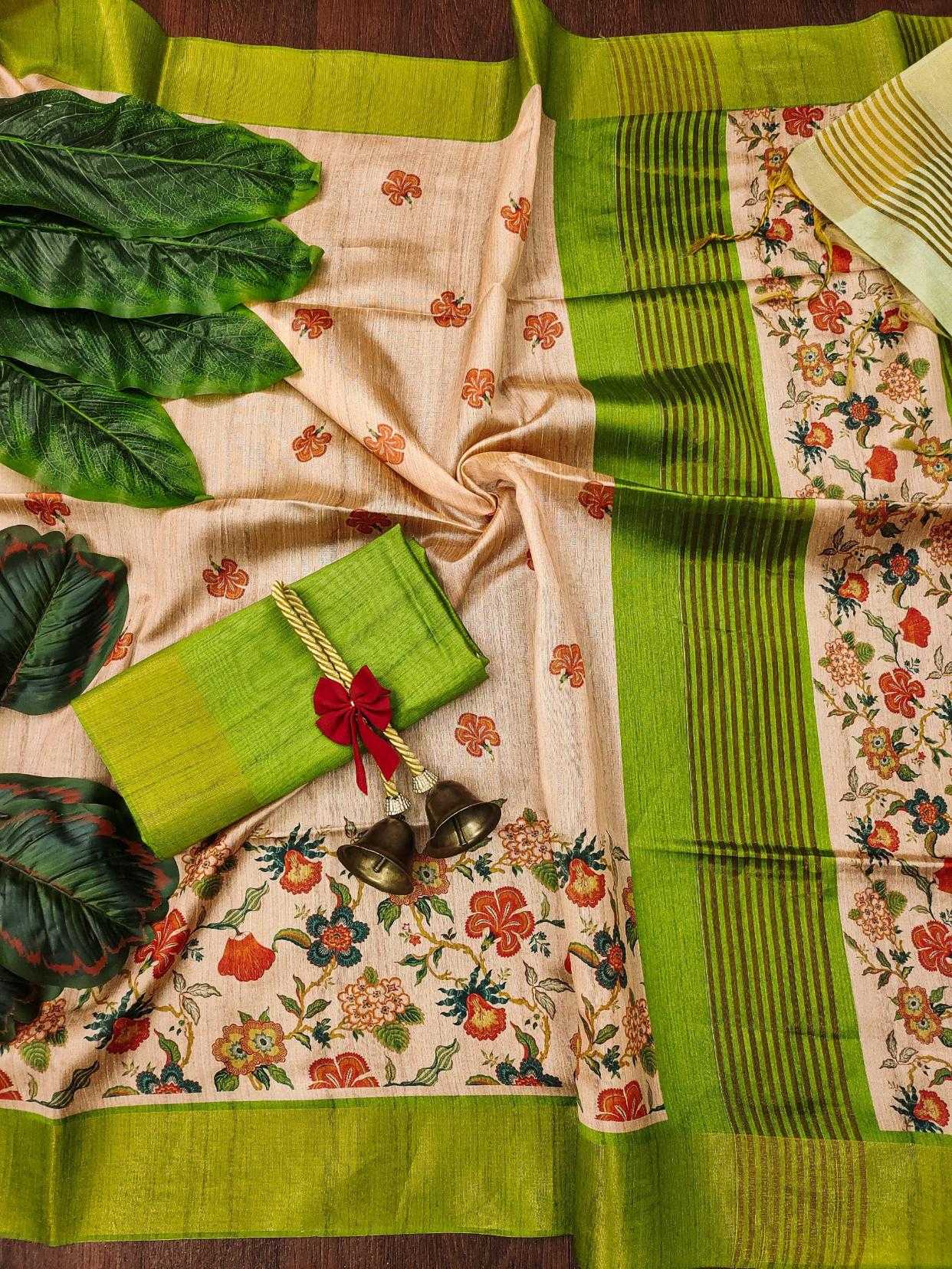 Ynf Tussar Silk KESH532 SHELI FULL Sarees Wholesale Fancy Sarees Zari Border Sarees Tussar Sarees Manufacturer