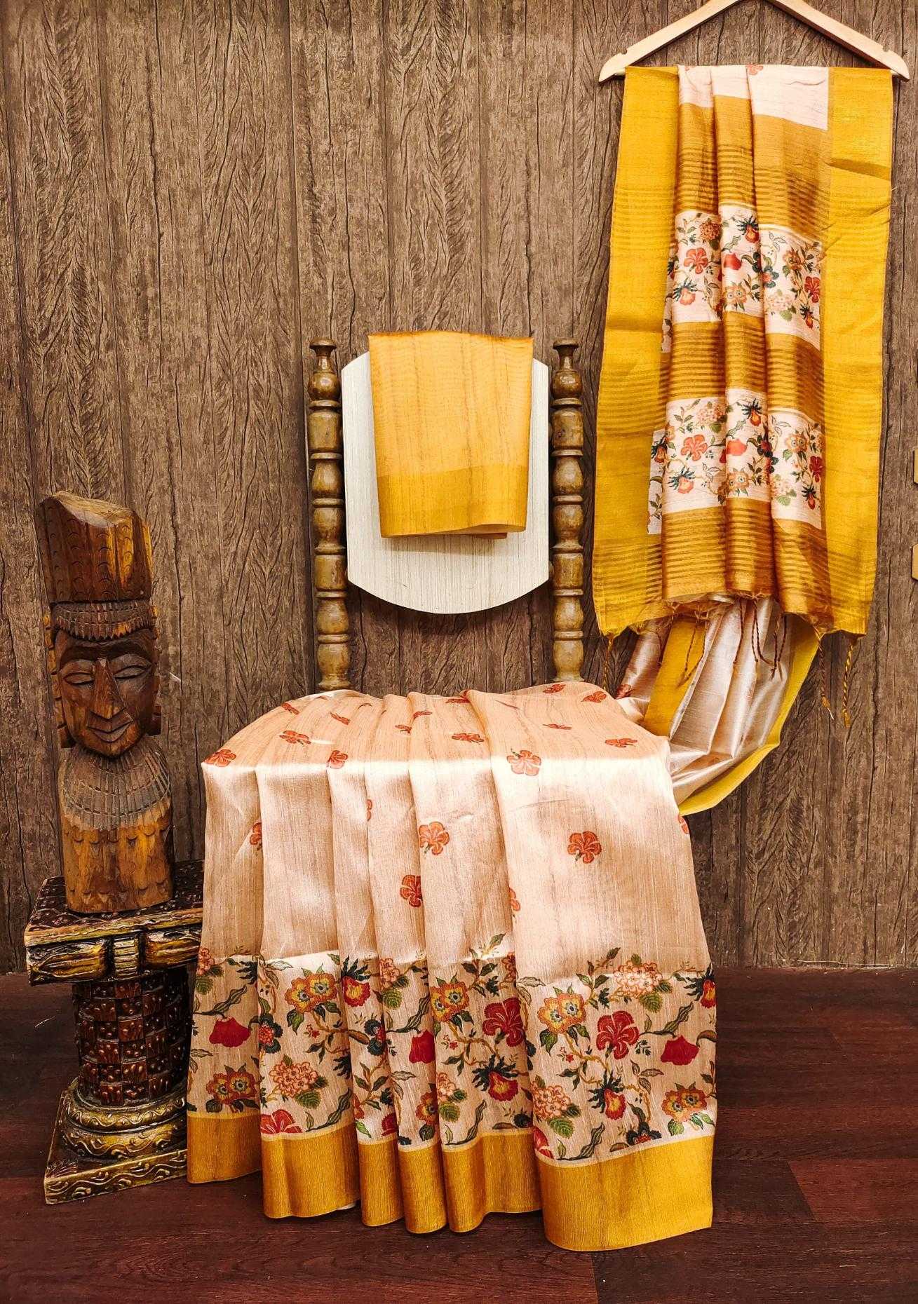 Ynf Tussar Silk KESH532 SHELI FULL Sarees Wholesale Fancy Sarees Zari Border Sarees Tussar Sarees Manufacturer