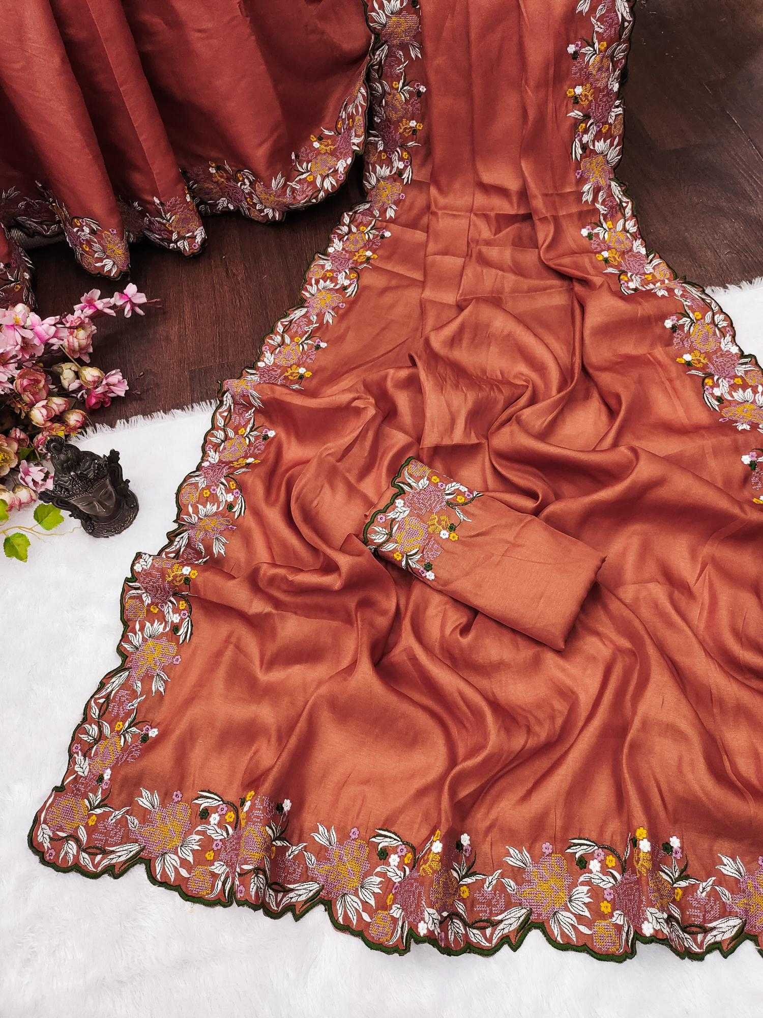Ynf Tussar Silk RIN118 GRADE Silk Sarees Wholesale Tussar Silk Sarees Designer Silk Sarees Embroidered Silk Sarees Manufacturer