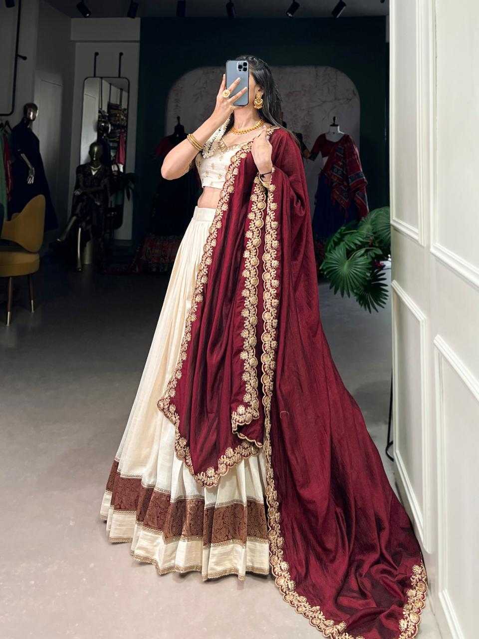 Ynf Vichitra Silk KESH134 2049 Lehengas Festive Collections Wholesale Silk Lehenga Zari Work Lehenga Onam Collections Manufacturer
