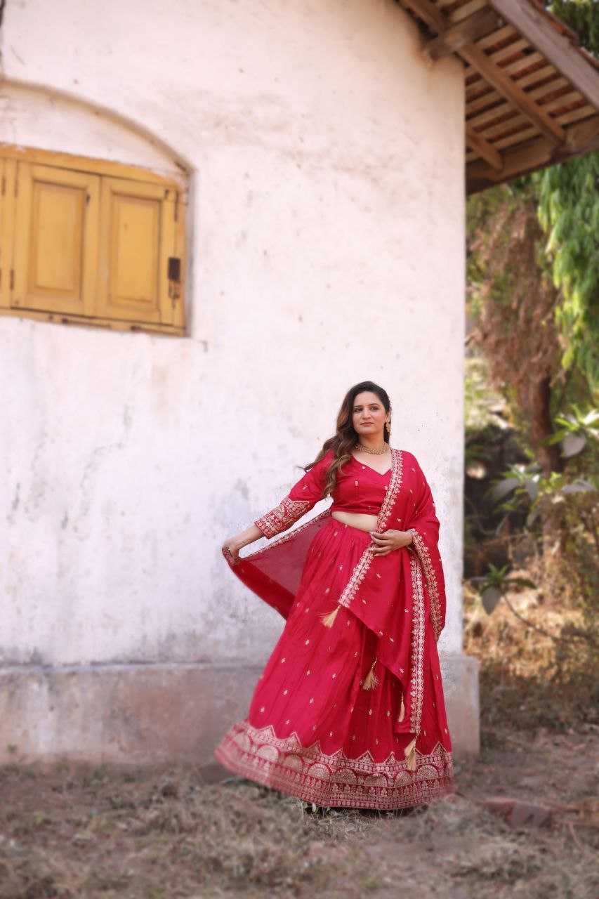 Ynf Vichitra Silk RIN133 008 Lehengas Wholesale Fancy Lehenga Embroidered Lehenga Lehenga For Mehndi Sequins Lehenga Manufacturer