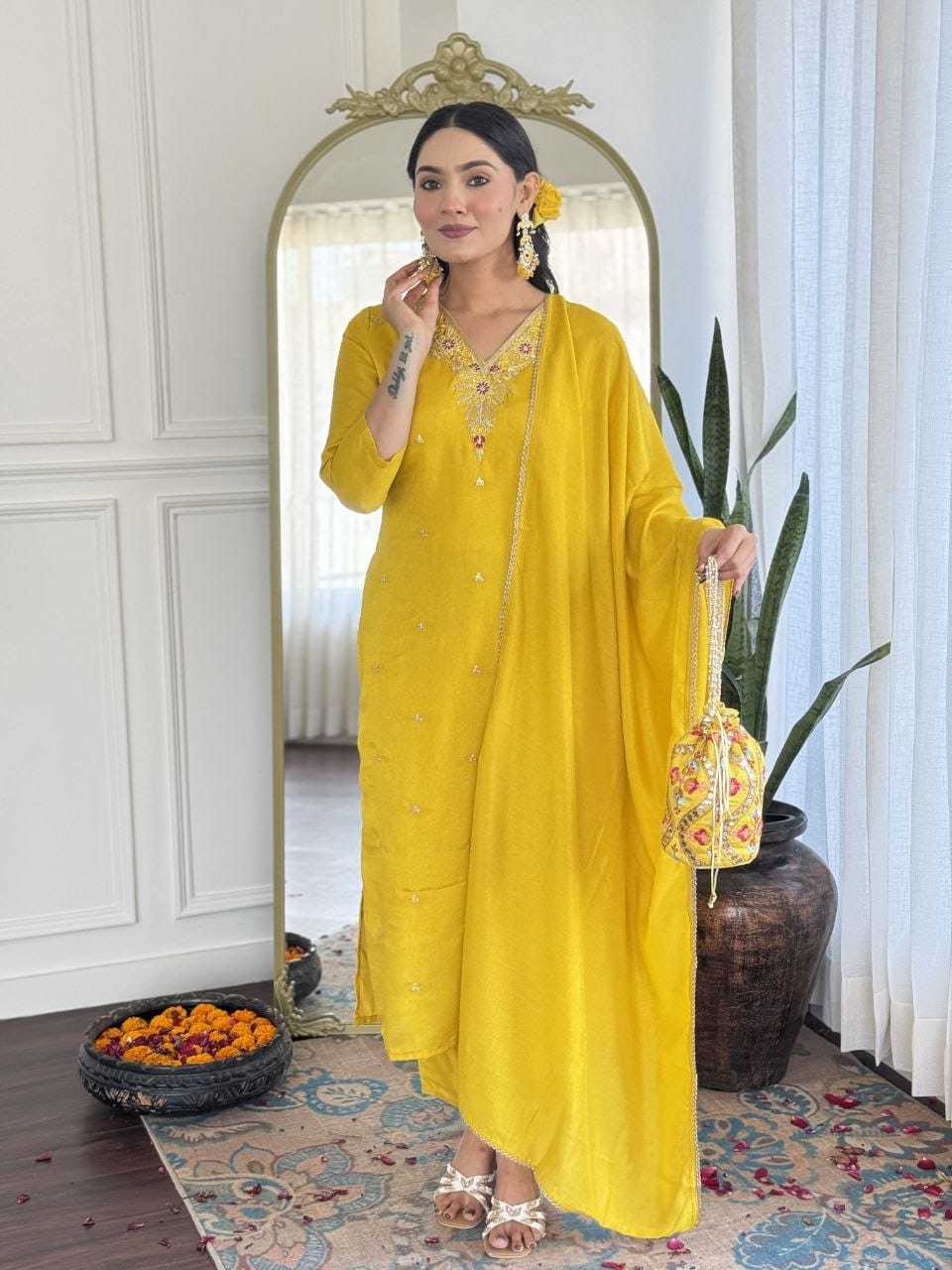 Ynf Vichitra Silk RIN222 200 Kurti Wholesale Designer Kurtis Embroidered Kurtis Silk Kurtis Manufacturer
