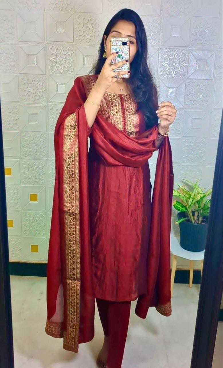 Ynf Vichitra Silk RIN222 Crepe Kurti Plus Size Collections Wholesale Party Wear Kurtis Designer Kurtis Silk Kurtis Manufacturer