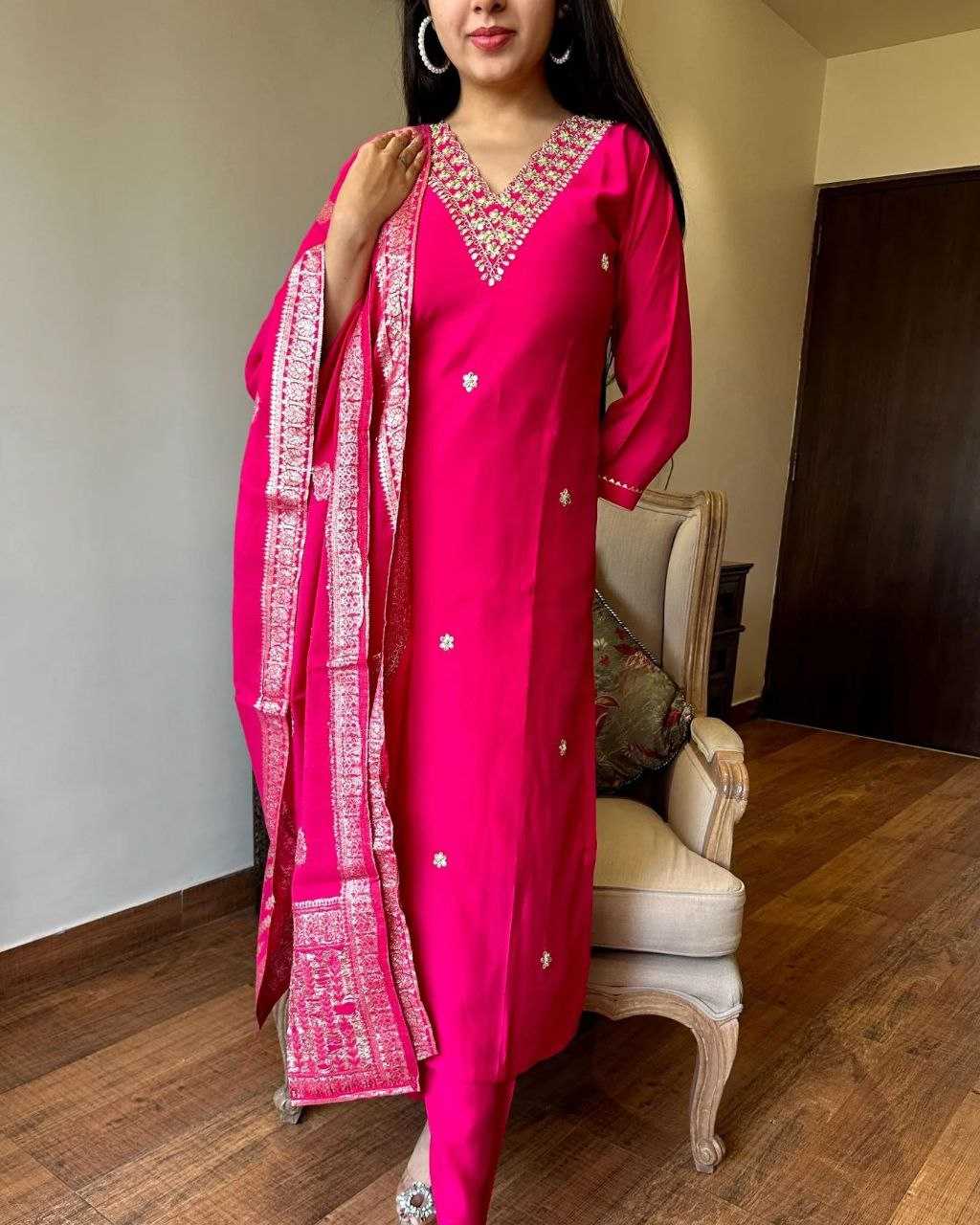 Ynf Viscose KESH529 AARTI Suits & Dresses Festive Collections Wholesale Ladies Suits Embroidery Suits Party wear suits Rakhi Collections Manufacturer
