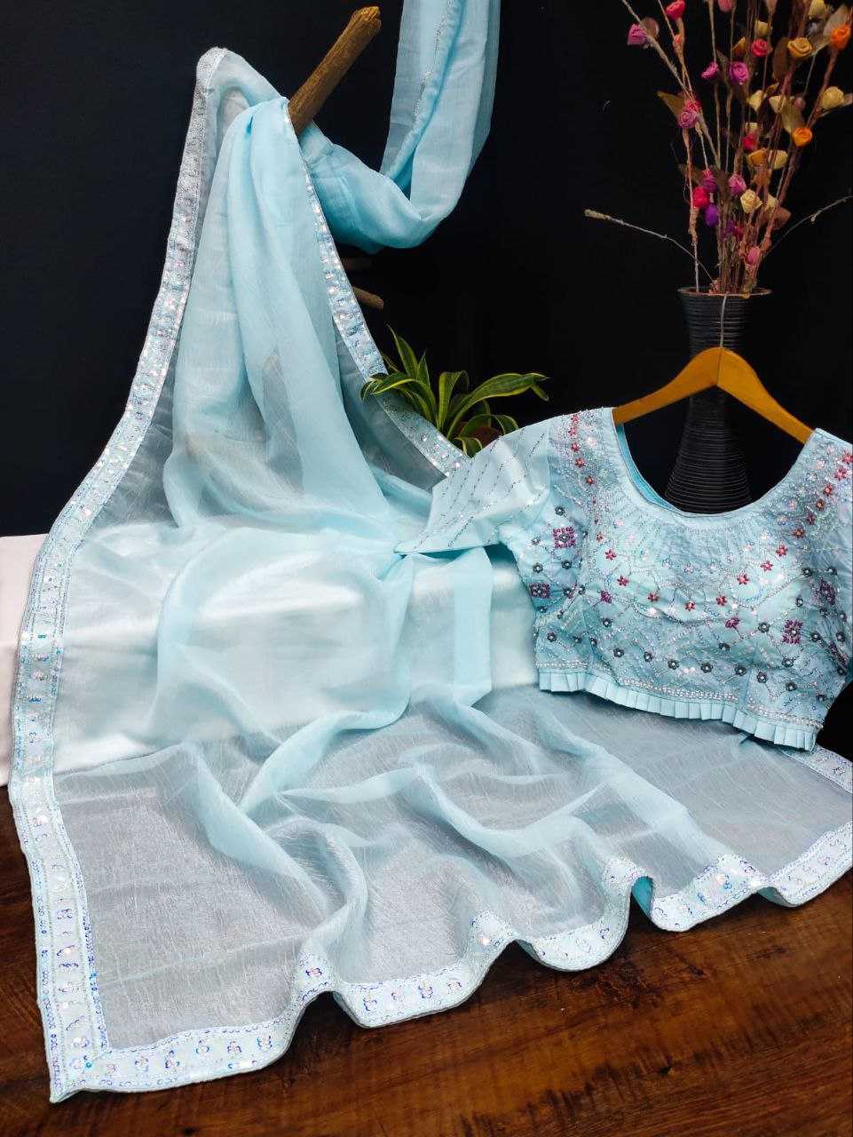 Ynf Crush Silk KESH588 VALMOTI Sarees Wholesale Party Wear Sarees Fancy Sarees Plain Sarees Manufacturer
