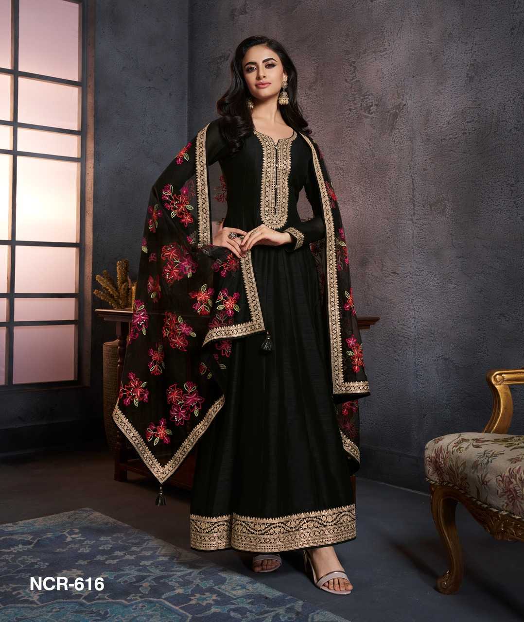 Ynf Fancy KESH610 VATSAM – NCR 613 Gowns Bollywood Collections Wholesale Fancy Gowns Embroidery Gowns Anarkali Gown Manufacturer