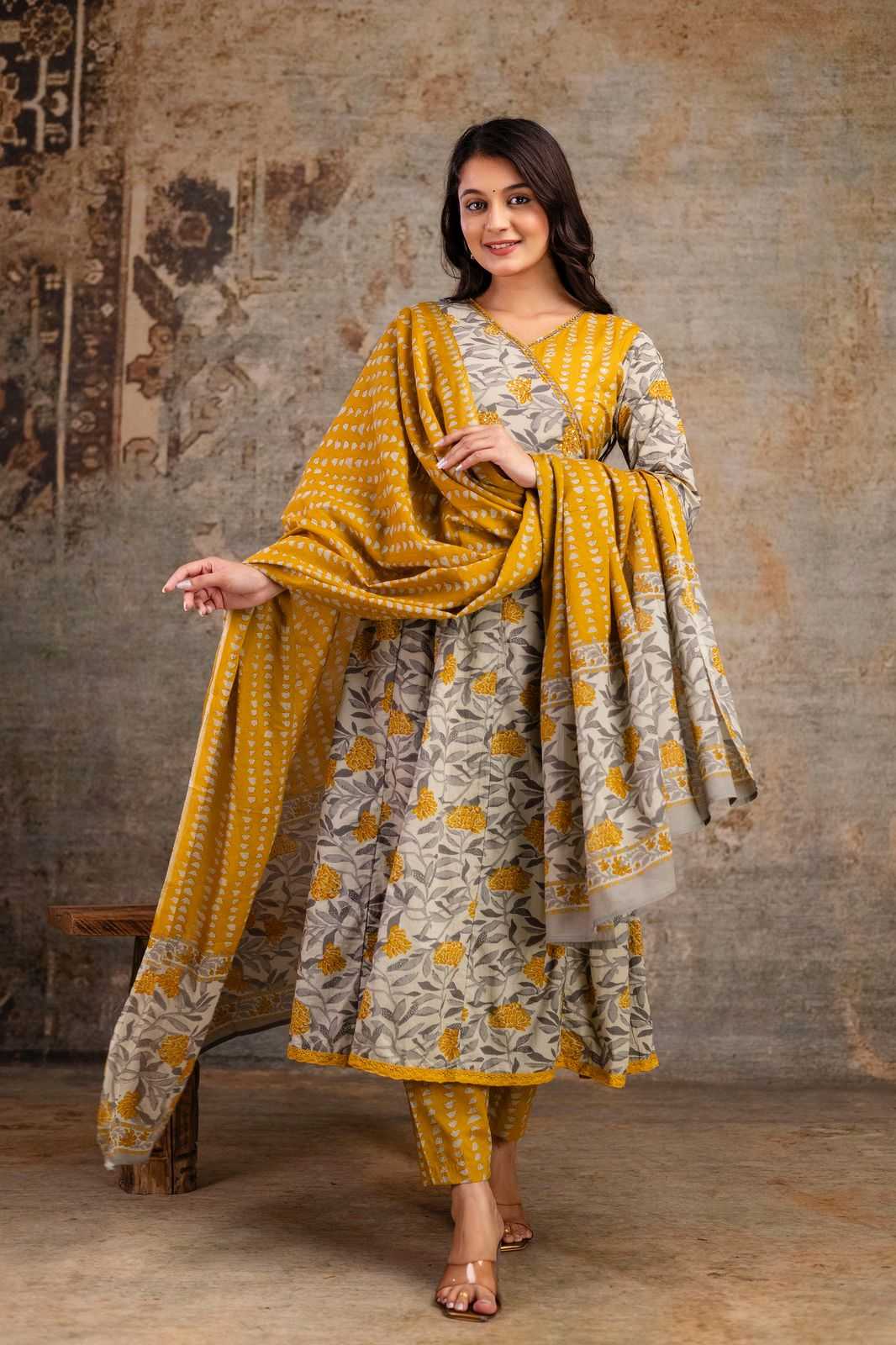 Ynf Pure Cotton KESH618 Anarkali Kurti Wholesale Designer Kurtis Cotton Kurtis Anarkali Kurtis Manufacturer