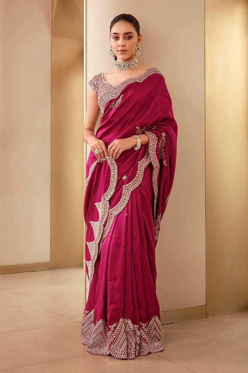 Ynf Vichitra Silk RIN134 0294 Silk Sarees Wholesale Soft Silk Sarees Zari Border Silk Sarees Embroidered Silk Sarees Manufacturer