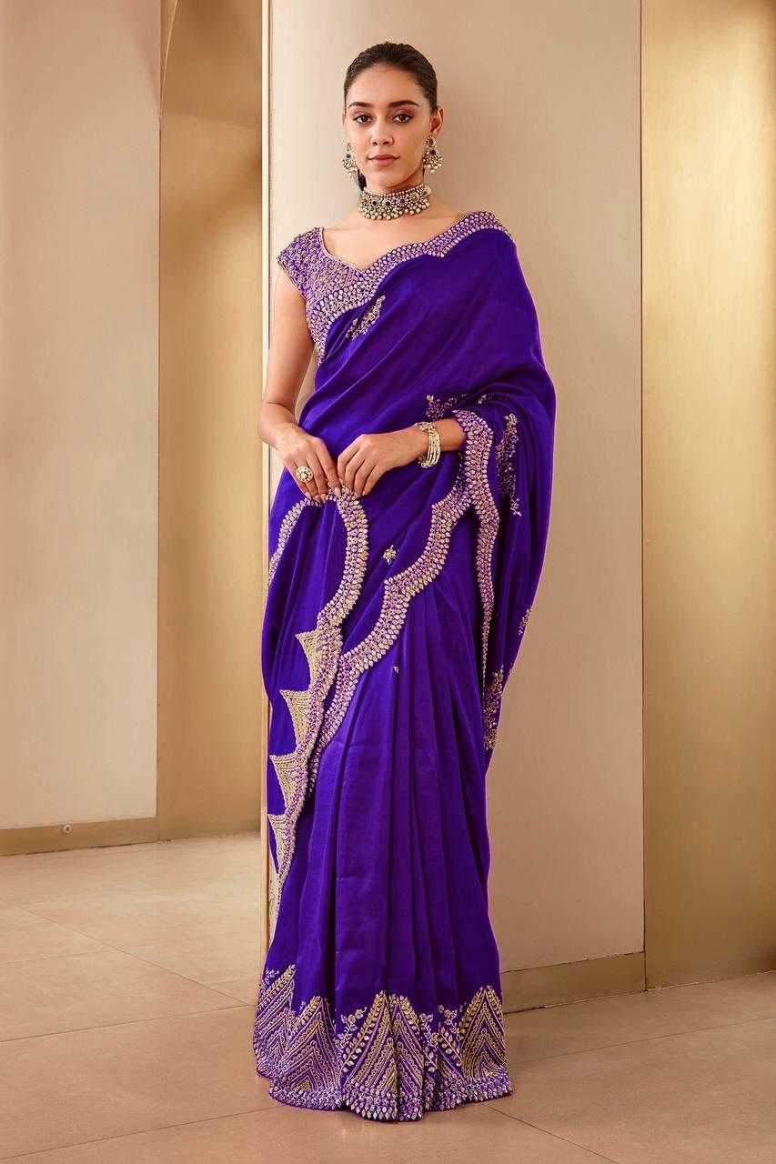 Ynf Vichitra Silk RIN134 0294 Silk Sarees Wholesale Soft Silk Sarees Zari Border Silk Sarees Embroidered Silk Sarees Manufacturer