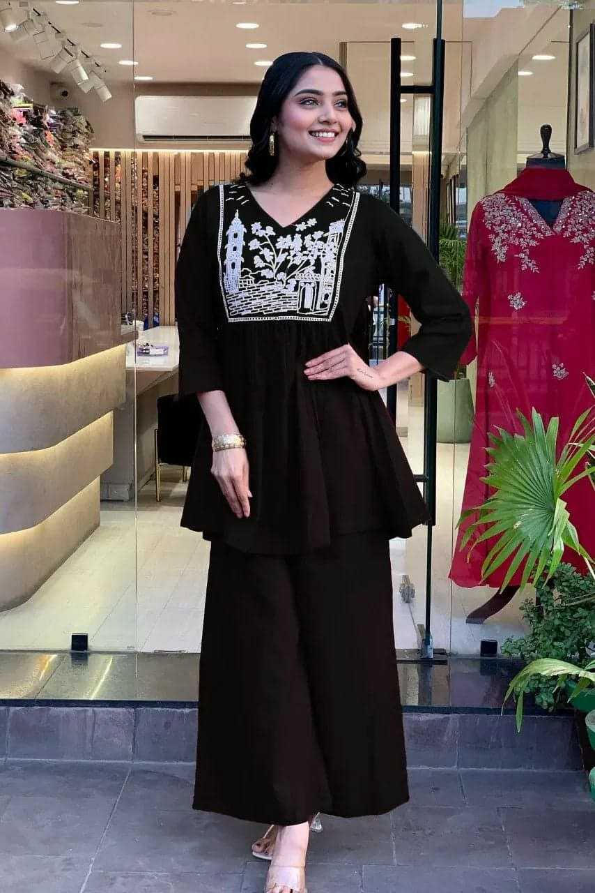 Ynf Cotton KESH613 206 Suits & Dresses Western Wears Festive Collections Wholesale Co-ord Set Embroidered Dresses Cotton Dresses Manufacturer