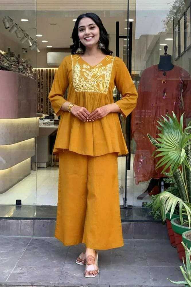 Ynf Cotton KESH613 206 Suits & Dresses Western Wears Festive Collections Wholesale Co-ord Set Embroidered Dresses Cotton Dresses Manufacturer