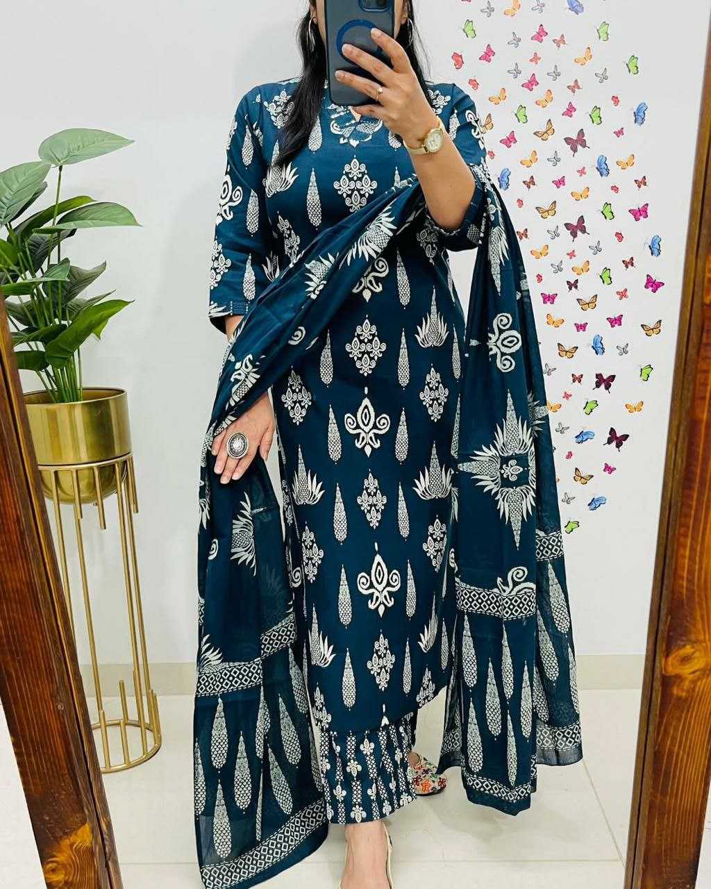 Ynf Cotton KESH613 220 Suits & Dresses Festive Collections Wholesale Printed Suits Cotton Suits Handwork Suits Manufacturer