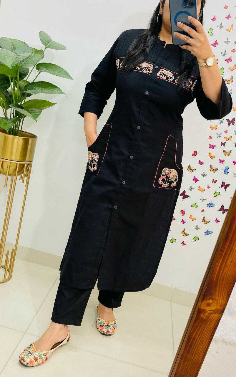 Ynf Cotton KESH613 230 Kurti Festive Collections Wholesale Cotton Kurtis Embroidered Kurtis Kurtis With Pockets Manufacturer
