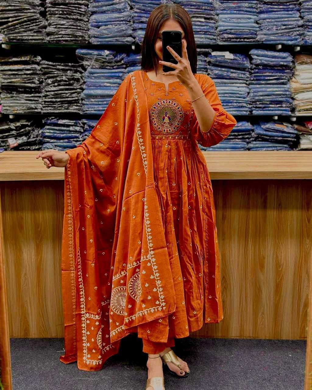 Ynf Cotton KESH613 239 Suits & Dresses Festive Collections Wholesale Printed Suits Embroidery Suits Anarkali Suits Manufacturer