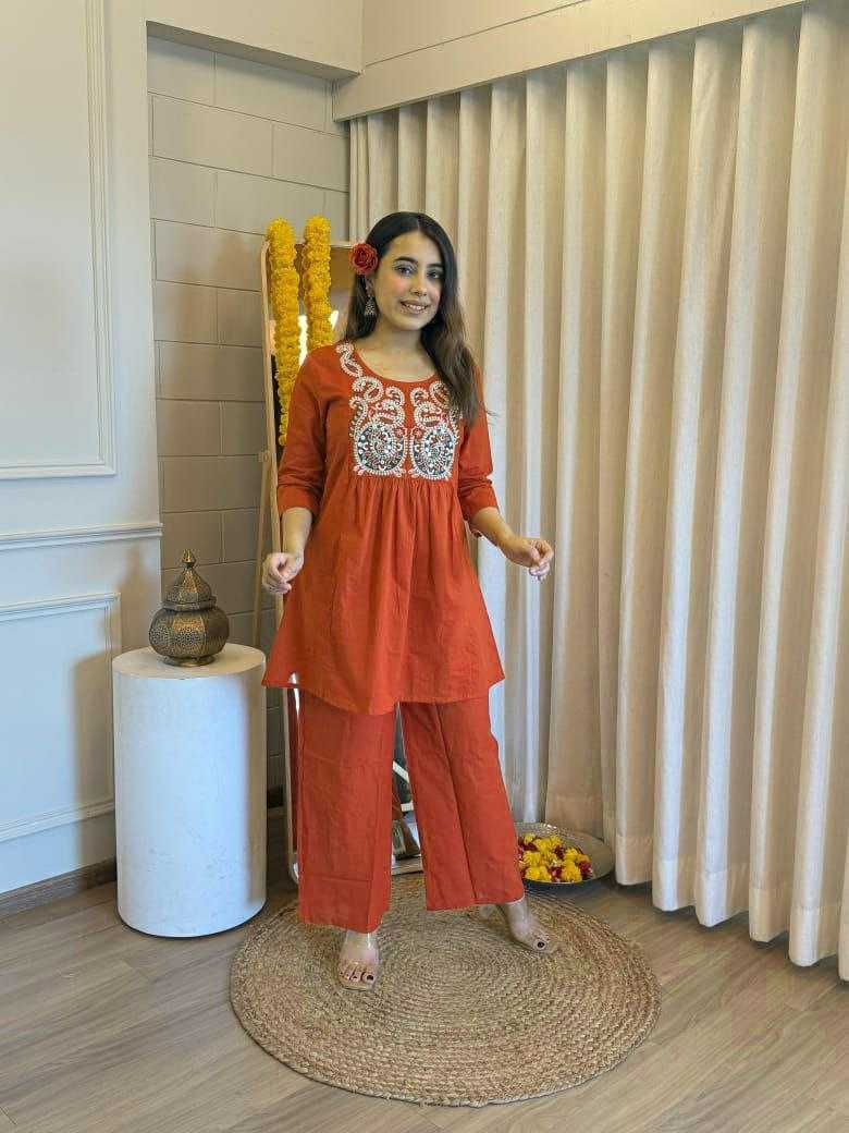 Ynf Cotton KESH613 KIRTI Suits & Dresses Western Wears Festive Collections Wholesale Co-ord Set Palazzo Suit Embroidered Dresses Manufacturer