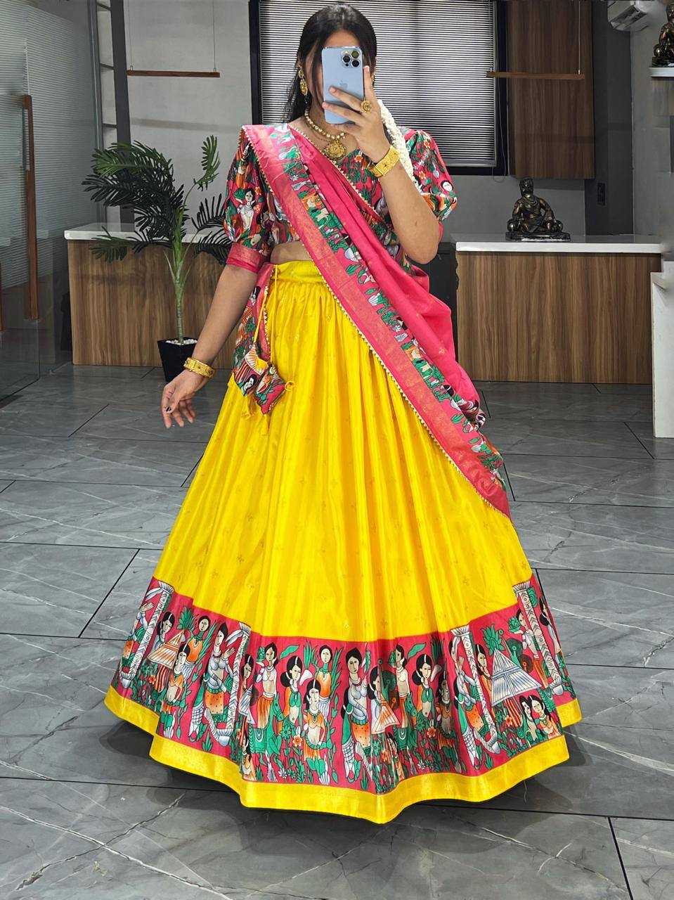 Ynf Dola Silk RIN119 108 Lehengas Wholesale Fancy Lehenga Traditional Lehenga Printed Lehenga Manufacturer