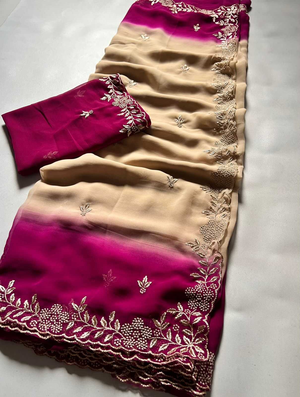 Ynf Georgette KESH622 Sequence Sarees Wholesale Fancy Sarees Georgette Sarees Embroidered Sarees Manufacturer