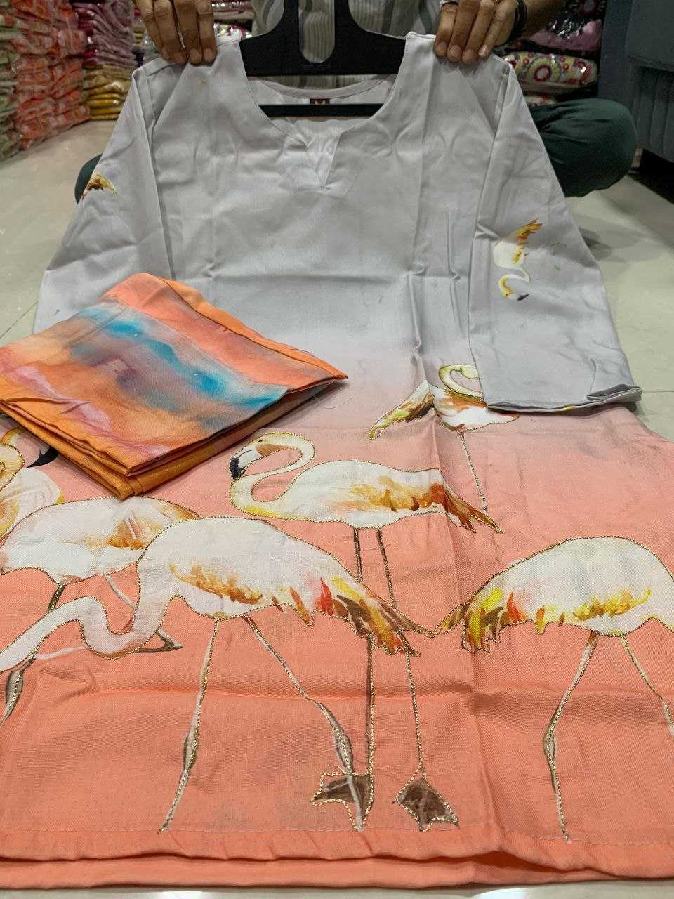 Ynf Linen KESH613 NIYATI Suits & Dresses Festive Collections Wholesale Casual Dresses Party Wear Dresses Printed Dresses Manufacturer