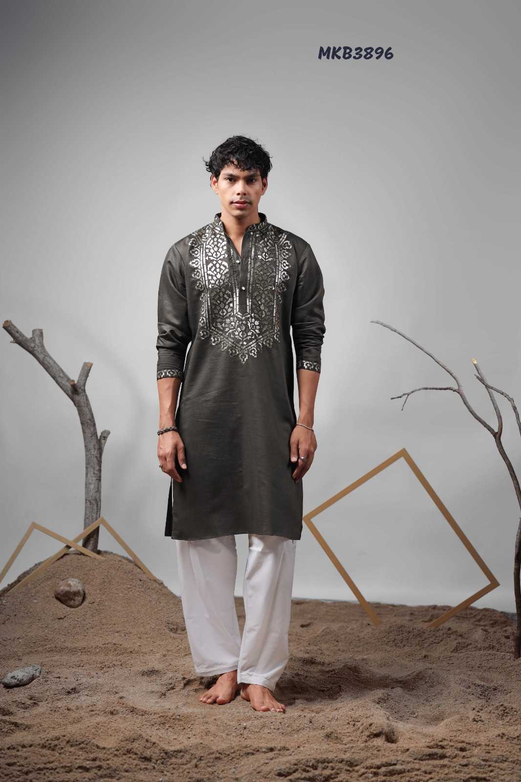Ynf Silk KESH530 BAARATI VOL 03 3892 Kurti Mens Wear Wholesale Mens Kurtas Festive Kurtis Designer Kurtis Manufacturer