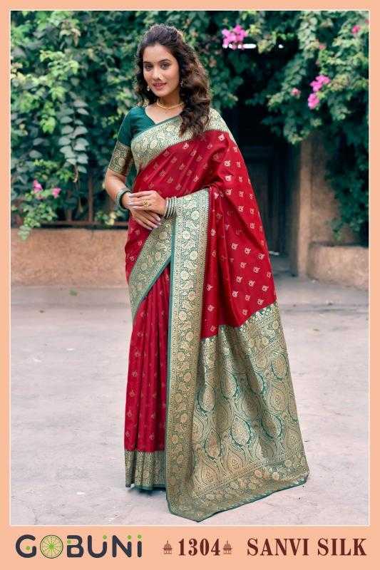 Ynf Silk KESH530 Gobuni Sanvi 1301 Silk Sarees Wholesale Traditional Silk Sarees Embroidered Silk Sarees Festival Silk Sarees Manufacturer