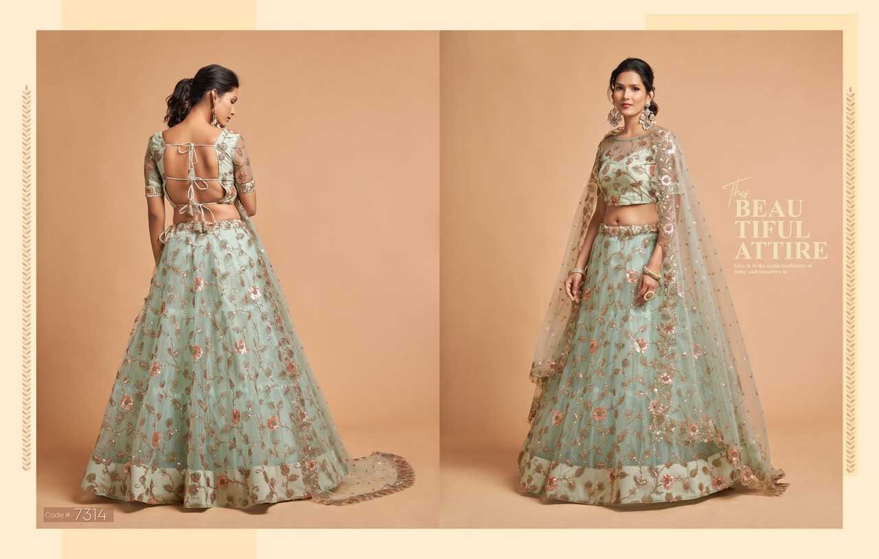 Ynf Silk KESH530 Neo Romantic Vol-2 7306 Lehengas Wholesale Designer Lehenga Fancy Lehenga Traditional Lehenga Manufacturer
