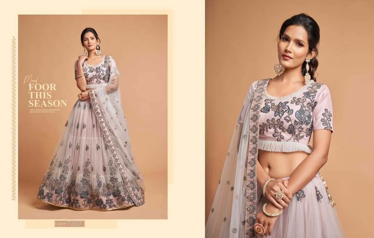Ynf Silk KESH530 Neo Romantic Vol-2 7306 Lehengas Wholesale Designer Lehenga Fancy Lehenga Traditional Lehenga Manufacturer