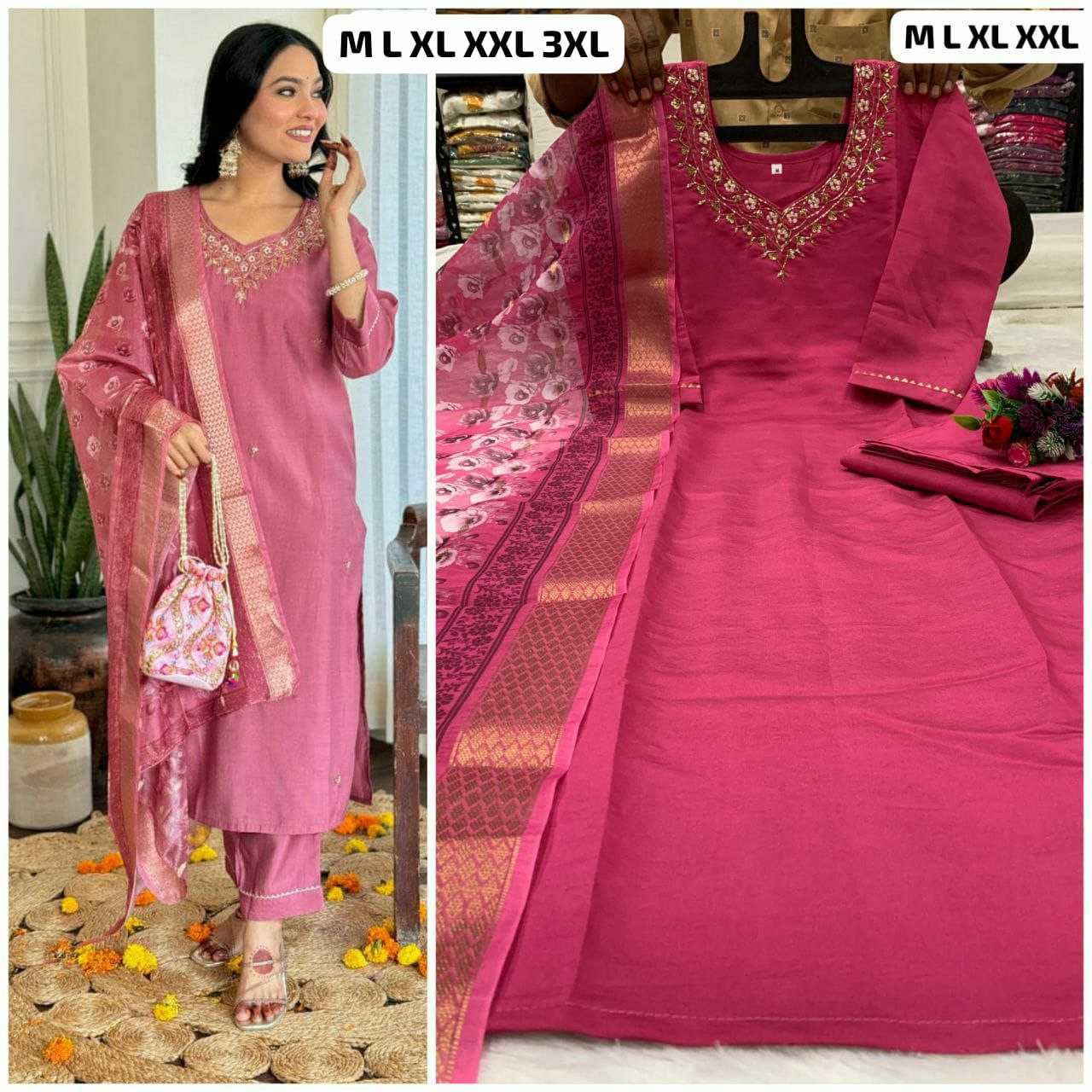 Ynf Silk KESH613 195 Suits & Dresses Festive Collections Plus Size Collections Wholesale Embroidery Suits Ladies Salwar Suits Ladies Silk Suit Manufacturer