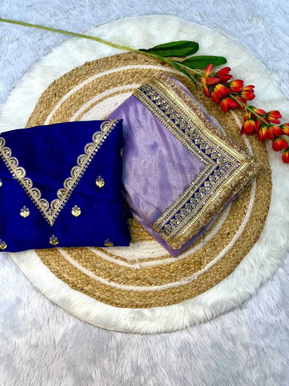 Ynf Twill Net KESH588 TRISHA Sarees Wholesale Net Sarees Embroidered Sarees Lace Border Sarees Manufacturer